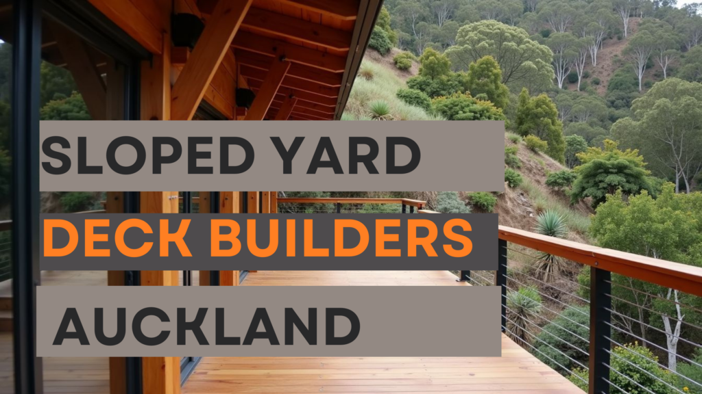 sloped yard deck